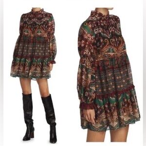 Alice + Olivia Multicolor Long Sleeve Dress